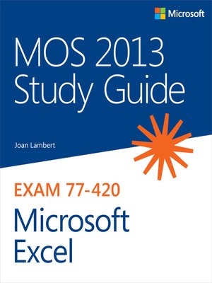 cover image of MOS 2013 Study Guide for Microsoft Excel